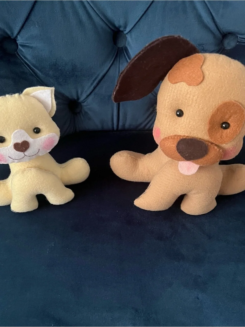 Plush Dog Toy in Light Brown by